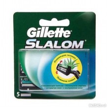 Кассета Gillette Slalom Plus Алоэ (зел.) 5шт.