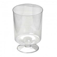 Бокал для вина 0,17-0,2л Кристалл прозрачный ПС одноразовый арт.1003