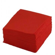Салфетки бумажные 33х33см 50шт. 1-слойные Salfatex красные 