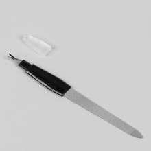 Пилка для ногтей Mozart с триммером для кутикул 170мм металл ручка пластик на блистере арт.5674 