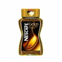 Кофе растворимый сублимированный Nescafe Gold 95г банка стекло 