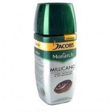 Кофе растворимый сублимированный Jacobs Monarch millicano 90г банка стекло 
