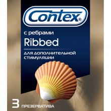 Презервативы Contex 3шт. Ribbed ребристые