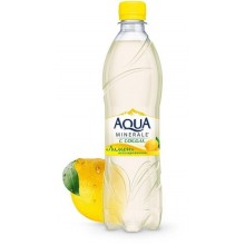 Вода питьевая Аква минерале с соком Лимон негазированная 0,5/0,6л в бутылке пластик 