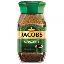 Кофе растворимый сублимированный Jacobs Monarch 190г банка стекло 
