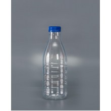 Бутылка 1,0 л прозрачная с крышкой d38мм ПЭТ одноразовая 