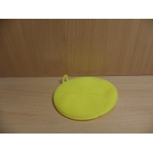Мочалка для посуды круглая силикон для тефлона арт.38452 