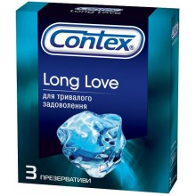 Презервативы Contex 3шт. Long Love c анестетиком