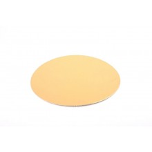 Подложка для торта односторонняя d240х0,9мм картон обложечный золото арт.4.1.1