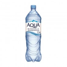 Вода питьевая Аква минерале негазированная 1,0л в бутылке пластик 