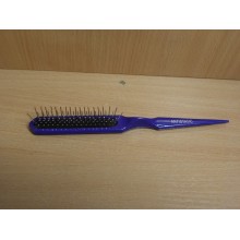 Щётка для укладки волос гвоздики металл ручка пластик прямоугольная узкая арт.101SH Салта,9101 Гилар 