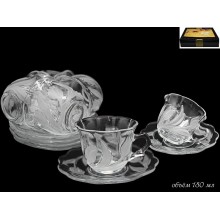 Сервиз чайный 12пр. стекло Тюльпан в коробке арт.588-120 