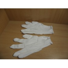 Перчатки хозяйственные нейлон тонкие белые 