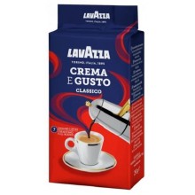 Кофе молотый Lavazza Crema e Gusto Classico в вакуумной упаковке 250г в коробке 