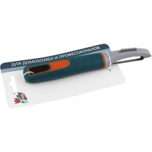 Овощечистка Atmika НЕО с узким ножом ручка обрезиненная на блистере арт.S-DC12-KT1048A-039 
