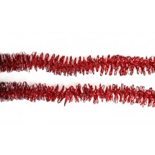 Мишура Короткий ворс d2,5см длина 2м красная арт. AX1E/98-2M-1X1A/R 