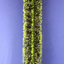 Мишура Норка d7см длина 2м зелёная с салатовыми кончиками арт.Г-257