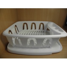 Сушилка для посуды настольная пластик цвет белый Verona 360х310х125см арт.2211096 