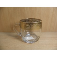 Кружка 300мл Горгона с золотом стекло арт.2134-32Д 