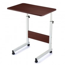 Столик для ноутбука UniStor Lad на колёсиках 50х40см h65-89см металл+дерево цвет венге арт.212673 