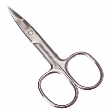 Ножницы для ногтей 90мм изогнутые ручки металл без упаковки ЮниLook арт.305-168 