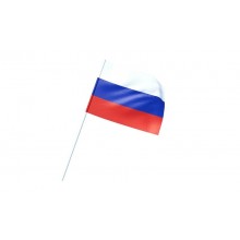 Флаг Россия с древком 16х24см