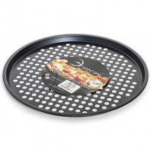Форма для выпечки сталь с антипригарным покрытием для пиццы Эстет d310мм с отверстиями без упаковки арт.ЭТ-73482 
