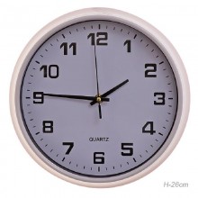 Часы настенные кварц 26см круглые арт.612-2 