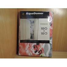 Занавес для ванн с кольцами полиэстер Aquadomer Premium 180х180см арт.XT-028 