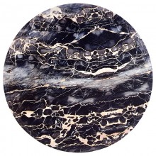 Подставка под горячее керамика+пробка Мрамор матовая круглая 16см арт.4730207-4 