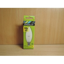 Лампа светодиодная цоколь Е14 9Вт Тёплый свет свеча LED-C35-9W-E14-3K код13167 Ergolux