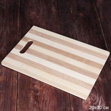 Доска разделочная бамбук прямоугольная без ручки 200х300мм арт.L-105 