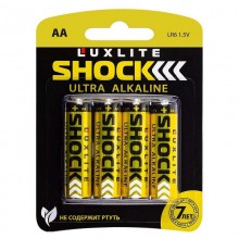 Батарейка 1шт. Luxlite Shock ultra alkaline AA LR6 1,5V