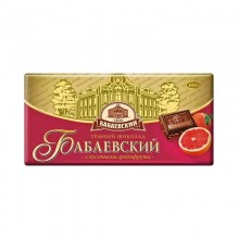 Шоколад Бабаевский тёмный с грейпфрутовыми кусочками 90г 