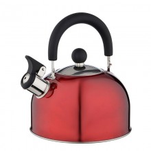 Чайник 2,5л красный нержавейка со свистком в коробке арт.RWK021 (847-002) 