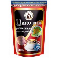Цикорий Русский цикорий натуральный растворимый 100г в пакете 