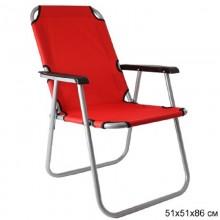 Кресло складное 58х47х84 высокая спинка металл+ткань арт.VT-4170 