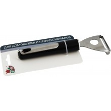 Овощечистка Atmix Стиль с широким ножом ручка обрезиненная на блистере арт.S-DC12-KT1047A-051 