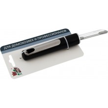 Овощечистка Atmix Стиль с узким ножом ручка обрезиненная на блистере арт.S-DC12-KT1047A-039 