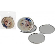 Зеркало компактное оправа пластик Девочки 7,4х7 арт.300-1 