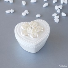 Шкатулка для украшений Сердце 7х6,5х5см керамика без упаковки арт.TC5031 