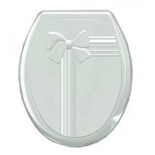 Сиденье для унитаза пластик цвет белый Бантик арт.104-404-00-01 