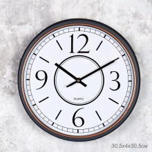 Часы настенные кварц 30см круглые арт.3006В-4 