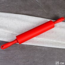 Скалка силикон с двумя ручками 25см красная арт.GR-450 