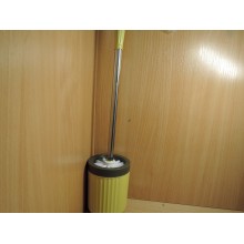 Ёрш унитазный сборный/навесной подставка пластик ручка металл длинная 