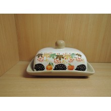 Маслёнка Ёжики в лесу керамика в коробке арт.HC601R-C1 