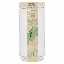 Банка для продуктов 1,1л Green Republic лён с завинчивающейся крышкой пластик без упаковки арт.SE2249GR 