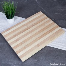 Доска разделочная бамбук прямоугольная с петлёй металл 360х260х18мм арт.ER-15/14 