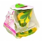 Чайная пара стекло Лимоны в коробке арт.2649-Д 